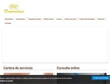Tablet Screenshot of dermaclinic.es