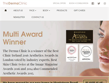 Tablet Screenshot of dermaclinic.ie